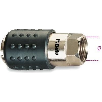 BETA, Zubehör Druckluftwerkzeug, 019170005 1917F 1/4-Universal-Schnellkupplungen 1/4" Ø GAS BSP BETA, Zubehör Druckluftwerkzeug, 019170005 1917F 1/4-Universal-Schnellkupplungen 1/4" Ø GAS BSP