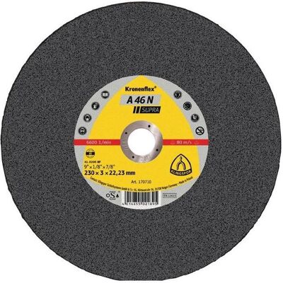 Klingspor, Sägeblatt, Trennscheibe A 46 N Supra D180x3mm gerade Aluminium Bohrung 22,23 mm Klingspor, Sägeblatt, Trennscheibe A 46 N Supra D180x3mm gerade Aluminium Bohrung 22,23 mm