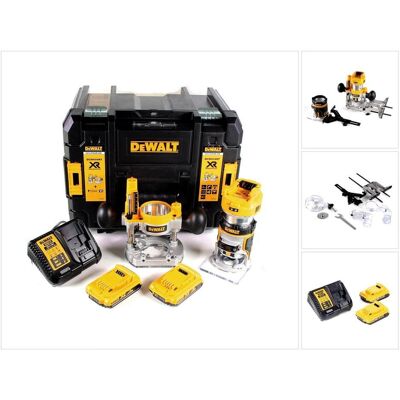 DeWalt, Fräse, DCW 604 D2 Akku Kombifräse 18V 55mm in + 2x Akkus 2,0 Ah + 1x Schnellladegerät in TSTAK (Oberfräse) DeWalt, Fräse, DCW 604 D2 Akku Kombifräse 18V 55mm in + 2x Akkus 2,0 Ah + 1x Schnellladegerät in TSTAK (Oberfräse)