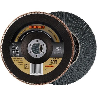 Rhodius, Schleifmittel, PROline LSZ F1 Fächerschleifscheibe 150 x 22,23 mm K60 (60) Rhodius, Schleifmittel, PROline LSZ F1 Fächerschleifscheibe 150 x 22,23 mm K60 (60)