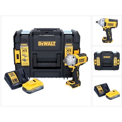 DeWalt, Bohrmaschine + Akkuschrauber, DCF 892 H1T Akku Schlagschrauber 18 V 813 Nm 1/2" Brushless + 1x Powerstack Akku 5,0 Ah + (Schlagschrauber) DeWalt, Bohrmaschine + Akkuschrauber, DCF 892 H1T Akku Schlagschrauber 18 V 813 Nm 1/2" Brushless + 1x Powerstack Akku 5,0 Ah + (Schlagschrauber)