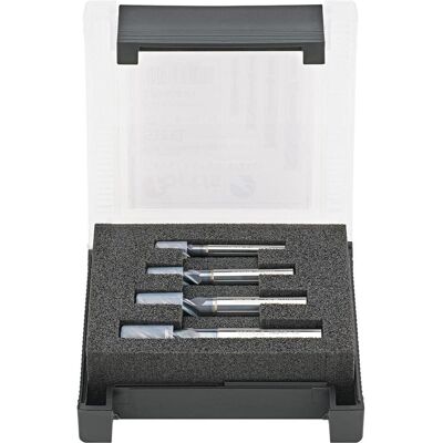 Fortis Fräser, Schaftfräser Satz 4 teilig 6-12 mm VHM HPC INOX D6527 LHB Carapace Fortis Fräser, Schaftfräser Satz 4 teilig 6-12 mm VHM HPC INOX D6527 LHB Carapace