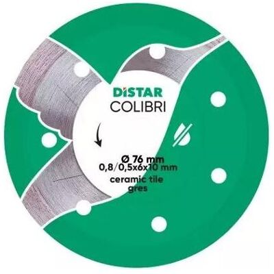 Forsage, Sägeblatt, DISTAR COLIBRI DIAMOND BLADE 75 x 0.8 x 6 x 10H Forsage, Sägeblatt, DISTAR COLIBRI DIAMOND BLADE 75 x 0.8 x 6 x 10H