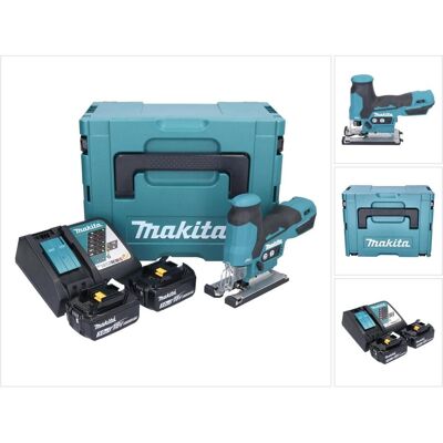 Makita, Stichsäge, DJV 185 RFJ Akku Pendelhubstichsäge 18 V Brushless + 2x Akku 3,0 Ah + Ladegerät + Makpac Makita, Stichsäge, DJV 185 RFJ Akku Pendelhubstichsäge 18 V Brushless + 2x Akku 3,0 Ah + Ladegerät + Makpac