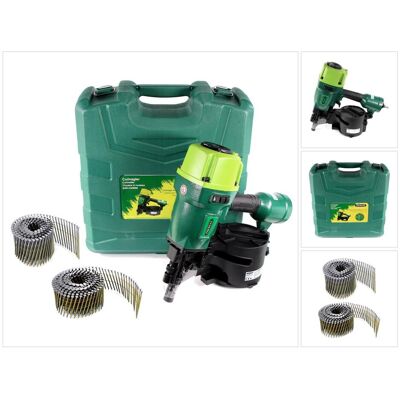 Prebena, Tacker + Nagelpistole, 8XR-CNW90 Coilnagler Druckluftnagler Transportkoffer mit 10800 Coilnägeln Prebena, Tacker + Nagelpistole, 8XR-CNW90 Coilnagler Druckluftnagler Transportkoffer mit 10800 Coilnägeln