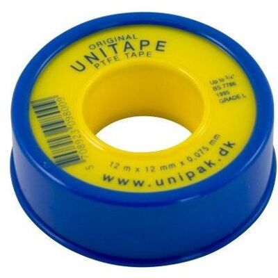 TJEP, Kompressor, teflon gevindtape 12mm x 0,75mm x 12mtr TJEP, Kompressor, teflon gevindtape 12mm x 0,75mm x 12mtr