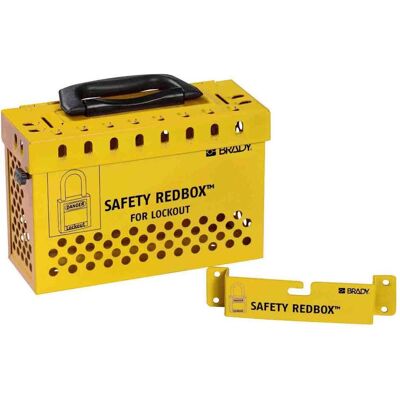 Brady, Zubehör Maschine, Gruppenverschlukasten LockBox, Gelb, 24 x 17 x 10cm, mit Schnell-Lsesystem, transportabel Brady, Zubehör Maschine, Gruppenverschlukasten LockBox, Gelb, 24 x 17 x 10cm, mit Schnell-Lsesystem, transportabel