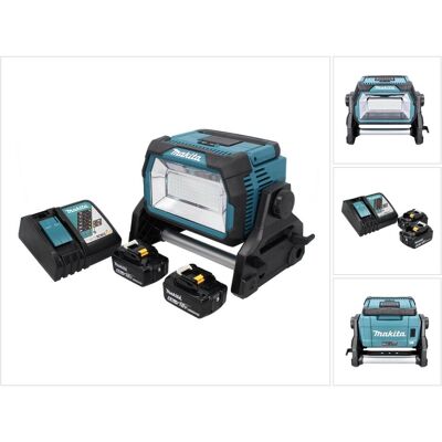 Makita, Arbeitsleuchte, DML 809 RG Akku LED Baustrahler 18 V 10000 lm + 2x Akku 6,0 Ah + Ladegerät (10000 lm) Makita, Arbeitsleuchte, DML 809 RG Akku LED Baustrahler 18 V 10000 lm + 2x Akku 6,0 Ah + Ladegerät (10000 lm)