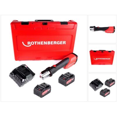 Rothenberger, Presswerkzeug, ROMAX 4000 Akku Pressmaschine 18V + 2x Akku 8,0Ah + Ladegerät + Koffer Rothenberger, Presswerkzeug, ROMAX 4000 Akku Pressmaschine 18V + 2x Akku 8,0Ah + Ladegerät + Koffer