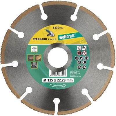 wolfcraft, Sägeblatt, 1 HM-Trennscheibe ø125x22,2mm wolfcraft, Sägeblatt, 1 HM-Trennscheibe ø125x22,2mm