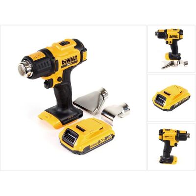 DeWalt, Heissluftföhn, DCE 530 N Akku Heissluftpistole 18V 530°C + 1x Akku 2,0Ah + Flächen- und Reflektordüse - DeWalt, Heissluftföhn, DCE 530 N Akku Heissluftpistole 18V 530°C + 1x Akku 2,0Ah + Flächen- und Reflektordüse -