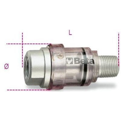 BETA, Zubehör Druckluftwerkzeug, 019190032 1919Ml 3/8-Mini-Ölzerstäuber 3/8" Ø mm BETA, Zubehör Druckluftwerkzeug, 019190032 1919Ml 3/8-Mini-Ölzerstäuber 3/8" Ø mm