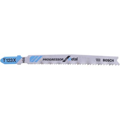 Bosch Professional Zubehör, Sägeblatt, PRO Metal thick and thin T123XF Stichsägeblatt, 100 mm, 5-tlg. Bosch Professional Zubehör, Sägeblatt, PRO Metal thick and thin T123XF Stichsägeblatt, 100 mm, 5-tlg.