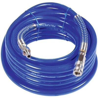 Elmag, Zubehör Druckluftwerkzeug, Druckluftschlauch Set PU 10m mit Kupplung und Tülle 8x12mm Elmag, Zubehör Druckluftwerkzeug, Druckluftschlauch Set PU 10m mit Kupplung und Tülle 8x12mm