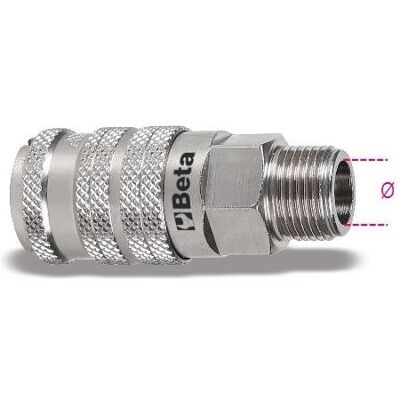 BETA, Zubehör Druckluftwerkzeug, 019170406 1917Jm 1/4 Schnellkupplung Asian Prof 1/4" Ø GAS BSP BETA, Zubehör Druckluftwerkzeug, 019170406 1917Jm 1/4 Schnellkupplung Asian Prof 1/4" Ø GAS BSP