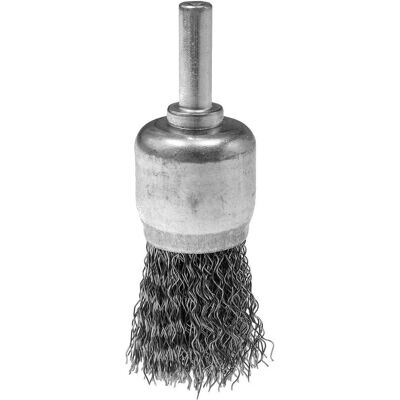 Graphite, Schleifmittel, Drahtbürste 24 mm, gewellter Draht, Stahl, mit 6-mm-Schaft Graphite, Schleifmittel, Drahtbürste 24 mm, gewellter Draht, Stahl, mit 6-mm-Schaft
