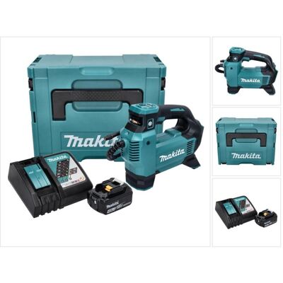 Makita, Kompressor, DMP 181 RM1J Akku Kompressor 18 V 11,1 bar + 1x Akku 4,0 Ah + Ladegerät + Makpac (11.10 Bar) Makita, Kompressor, DMP 181 RM1J Akku Kompressor 18 V 11,1 bar + 1x Akku 4,0 Ah + Ladegerät + Makpac (11.10 Bar)