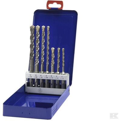 Bohrcraft, Bohrereinsatz, 25901410007 SDS-Plus Hammerbohrer 5/6/8x110 mm + 6/8/10/12x160 mm / 7-teilig (110 mm) Bohrcraft, Bohrereinsatz, 25901410007 SDS-Plus Hammerbohrer 5/6/8x110 mm + 6/8/10/12x160 mm / 7-teilig (110 mm)