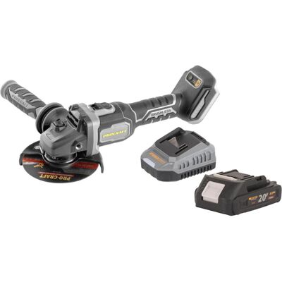 Procraft, Winkelschleifer, Industrial AG125Bbb Akku Winkelschleifer 20 V 125 mm Brushless + 1x Akku 2,0 Ah + Ladegerät (125 mm) Procraft, Winkelschleifer, Industrial AG125Bbb Akku Winkelschleifer 20 V 125 mm Brushless + 1x Akku 2,0 Ah + Ladegerät (125 mm)