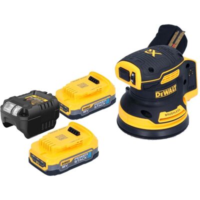 DeWalt, Schleifmaschine + Poliermaschine, DCW 210 E2 Akku Exzenterschleifer 18 V 125 mm Brushless + 2x Powerstack Akku 1,7 Ah + (Exzenterschleifer) DeWalt, Schleifmaschine + Poliermaschine, DCW 210 E2 Akku Exzenterschleifer 18 V 125 mm Brushless + 2x Powerstack Akku 1,7 Ah + (Exzenterschleifer)