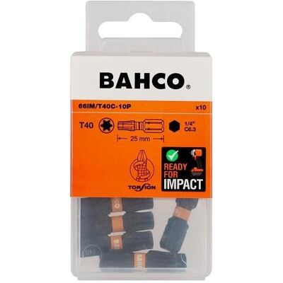 Irimo, Bits, 1/4" Torsion Bits für TORX T40 Schrauben 25 mm – 10 Stk. pro Blisterpackung Irimo, Bits, 1/4" Torsion Bits für TORX T40 Schrauben 25 mm – 10 Stk. pro Blisterpackung