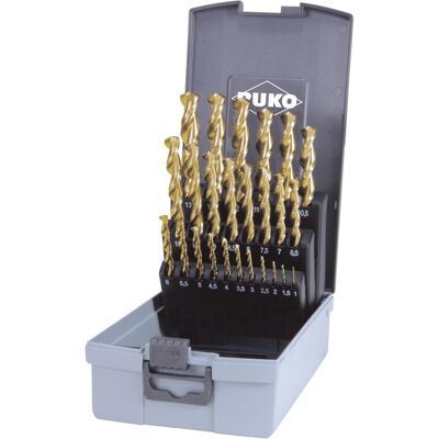 Ruko, Bohrereinsatz, Spiralbohrer DIN 338 TL3000 HSS-G TiN.Set 25 pcs. (1 Millimeter, 10 Millimeter, 11 Millimeter, 12 Millimeter, 13 Millimeter, 2 Millimeter, 3 Millimeter, 4 Millimeter, 5 Millimeter, 6 Millimeter, 7 Millimeter, 8 Millimeter, 9 Millimete Ruko, Bohrereinsatz, Spiralbohrer DIN 338 TL3000 HSS-G TiN.Set 25 pcs. (1 Millimeter, 10 Millimeter, 11 Millimeter, 12 Millimeter, 13 Millimeter, 2 Millimeter, 3 Millimeter, 4 Millimeter, 5 Millimeter, 6 Millimeter, 7 Millimeter, 8 Millimeter, 9 Millimete