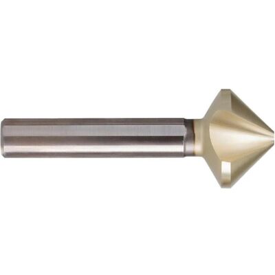 Magni, Bohrereinsatz, Kegelsenker ungleiche Teilung HSS ZrN 90Grad 31mm 3-Flächenschaft BECK (31 mm) Magni, Bohrereinsatz, Kegelsenker ungleiche Teilung HSS ZrN 90Grad 31mm 3-Flächenschaft BECK (31 mm)