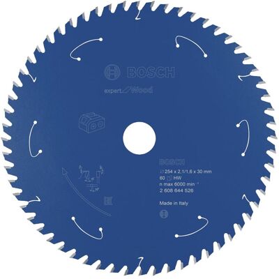 Bosch Professional Zubehör, Sägeblatt, Akku-Kreissägeblatt Expert for Wood, 254 x 2,1/1,6 x 30, 60 Zähne Bosch Professional Zubehör, Sägeblatt, Akku-Kreissägeblatt Expert for Wood, 254 x 2,1/1,6 x 30, 60 Zähne
