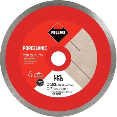 Dierre, Sägeblatt, Dianmantscheibe CPC 180 Pro Ø180mm für Feinsteinzeug nass Dierre, Sägeblatt, Dianmantscheibe CPC 180 Pro Ø180mm für Feinsteinzeug nass