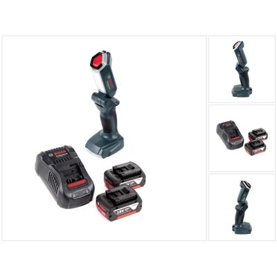 Bosch Professional, Arbeitsleuchte, GLI 18V-300 Akku Lampe + 2x GBA 18 V 4,0 Ah Akku + GAL 1880 Ladegerät (300 lm) Bosch Professional, Arbeitsleuchte, GLI 18V-300 Akku Lampe + 2x GBA 18 V 4,0 Ah Akku + GAL 1880 Ladegerät (300 lm)