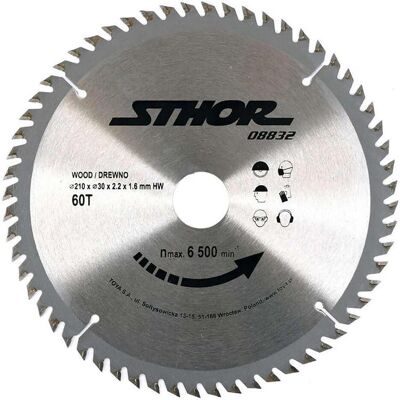 Toya, Sägeblatt, PIŁA TARCZOWA Z WĘGLIKIEM D210 T60 d30 Toya, Sägeblatt, PIŁA TARCZOWA Z WĘGLIKIEM D210 T60 d30