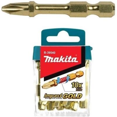 Makita - B-39540 - PZ2 - 50mm - Schraubendreher-Bit Makita - B-39540 - PZ2 - 50mm - Schraubendreher-Bit