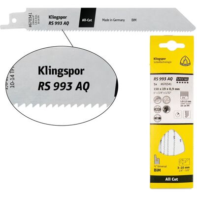 Klingspor, Sägeblatt, RS 993 AQ Special - Sägeblätter 19 x 300 x 0,9 mm Klingspor, Sägeblatt, RS 993 AQ Special - Sägeblätter 19 x 300 x 0,9 mm