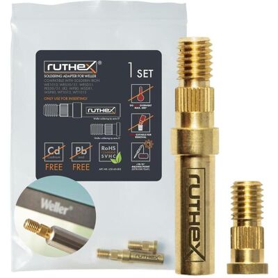 Ruthex Weller series ET & LT - WE1010, WP80, WEP70 compatible Soldering Tips Adapter (Lötspitze), Lötgerät Zubehör Ruthex Weller series ET & LT - WE1010, WP80, WEP70 compatible Soldering Tips Adapter (Lötspitze), Lötgerät Zubehör