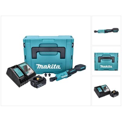 Makita, Ratsche, DWR 180 RM1J Akku Ratschenschrauber 18 V 47,5 Nm 1/4" 3/8" + 1x Akku 4,0 Ah + Ladegerät + (1/4", 3/8") Makita, Ratsche, DWR 180 RM1J Akku Ratschenschrauber 18 V 47,5 Nm 1/4" 3/8" + 1x Akku 4,0 Ah + Ladegerät + (1/4", 3/8")