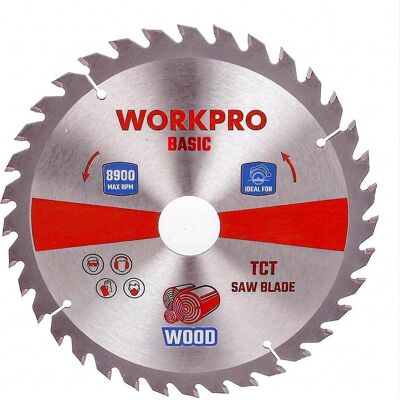 Workpro, Sägeblatt, Tct circular saw blade for wood, basic, ø150 x 22.2 mm x 48 teeth Workpro, Sägeblatt, Tct circular saw blade for wood, basic, ø150 x 22.2 mm x 48 teeth