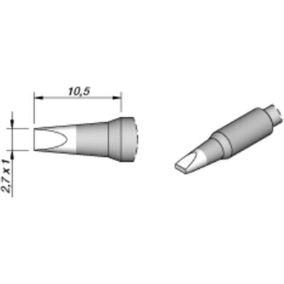 JBC Lötspitze Serie C245 Meisselform, C245729/2,7 x 1,0 mm, gerade, Lötgerät Zubehör JBC Lötspitze Serie C245 Meisselform, C245729/2,7 x 1,0 mm, gerade, Lötgerät Zubehör