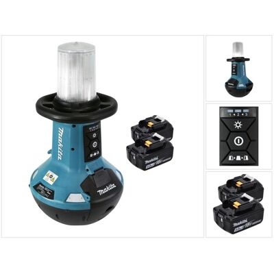 Makita, Arbeitsleuchte, DML 810 T Akku LED Flächenlicht 18 / 36 V ( 2 x 18 V ) 5500 lm IP54 + 2x Akku 5,0 Ah - ohne L (5500 lm) Makita, Arbeitsleuchte, DML 810 T Akku LED Flächenlicht 18 / 36 V ( 2 x 18 V ) 5500 lm IP54 + 2x Akku 5,0 Ah - ohne L (5500 lm)