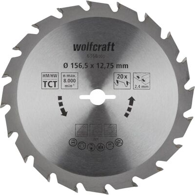 wolfcraft, Sägeblatt, Kreissägeblatt 6366000 Durchme wolfcraft, Sägeblatt, Kreissägeblatt 6366000 Durchme