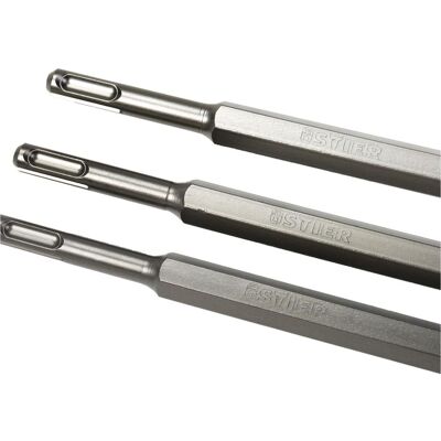 Stier, Meissel, Meissel-Set, SDS-plus, 3-teilig (20 mm) Stier, Meissel, Meissel-Set, SDS-plus, 3-teilig (20 mm)