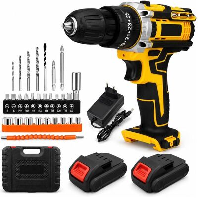 Extralink, Bohrmaschine + Akkuschrauber, Tools Wiertarko-Wkrętarka Akumulatorowa żółta + 2 Akumulatory Extralink, Bohrmaschine + Akkuschrauber, Tools Wiertarko-Wkrętarka Akumulatorowa żółta + 2 Akumulatory