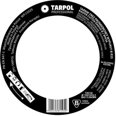 Tarpol, Schleifmittel, Frässcheibe für Winkelschleifer 120 Tarpol, Schleifmittel, Frässcheibe für Winkelschleifer 120