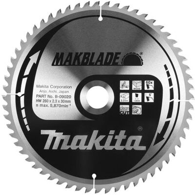 Makita, Sägeblatt, Pjovimo diskas 305x30x2,3mm 60T 5° Makita, Sägeblatt, Pjovimo diskas 305x30x2,3mm 60T 5°