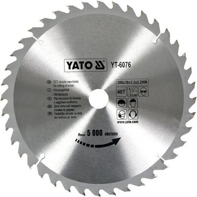 Yato, Sägeblatt, TCT BLADE FOR WOOD 300X40TX30 MM Yato, Sägeblatt, TCT BLADE FOR WOOD 300X40TX30 MM