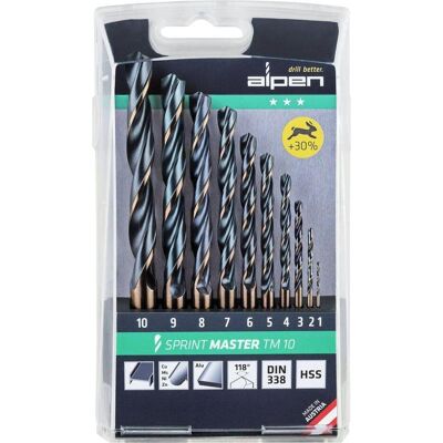 Alpen, Bohrereinsatz, Bohrersatz Sprint Master (1.0-10 mm) Alpen, Bohrereinsatz, Bohrersatz Sprint Master (1.0-10 mm)