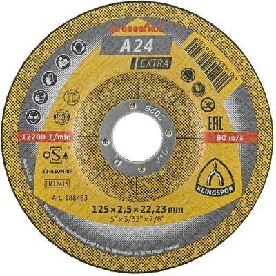 Klingspor 180mm Stahl-Trennscheibe - A24 Extra Modell Klingspor 180mm Stahl-Trennscheibe - A24 Extra Modell