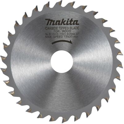 Makita D-09628 - Kreissägeblatt - Verstärkte Zähne - Für Holz & Nägel - Langlebig Makita D-09628 - Kreissägeblatt - Verstärkte Zähne - Für Holz & Nägel - Langlebig