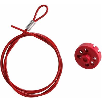 Brady, Zubehör Maschine, Pro-Lock + Cable - 1.5 m - Red Brady, Zubehör Maschine, Pro-Lock + Cable - 1.5 m - Red