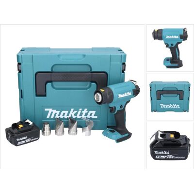Makita, Heissluftföhn, DHG 181 T1J Akku Heißluftgebläse 18 V 150 - 550°C + 1x Akku 5,0 Ah + Makpac - ohne Ladege Makita, Heissluftföhn, DHG 181 T1J Akku Heißluftgebläse 18 V 150 - 550°C + 1x Akku 5,0 Ah + Makpac - ohne Ladege