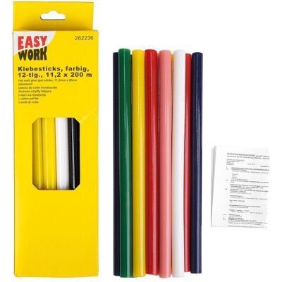 6x Easy Work, Heisskleber, Mini-Klebesticks 6x Easy Work, Heisskleber, Mini-Klebesticks